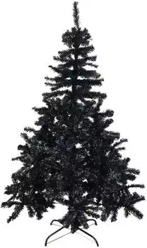 Mojawo K&uuml;nstlicher Weihnachtsbaum 150cm schwarz mit St&auml;nder