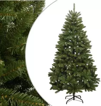 vidaXL Künstlicher Weihnachtsbaum klappbar mit Ständer, grün, 240cm (357781)