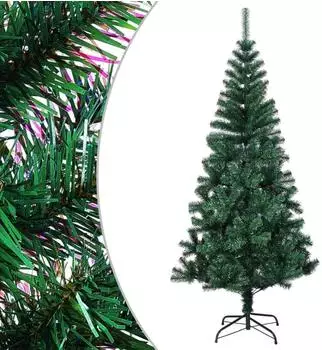 vidaXL K&uuml;nstlicher Weihnachtsbaum schillernde Spitzen, gr&uuml;n, PVC, 240cm (344642)