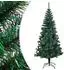 vidaXL Künstlicher Weihnachtsbaum schillernde Spitzen, grün, PVC, 240cm (344642)
