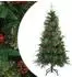 vidaXL Künstlicher Klapp-Weihnachtsbaum grün 150cm PVC/PE/Stahl