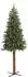 vidaXL Schlanker Weihnachtsbaum mit Ständer, 300 LEDs, grün, 210cm (3394877)