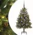 vidaXL Künstlicher Klapp-Weihnachtsbaum mit Tannenzapfen 120cm (3395077)