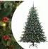 vidaXL Künstlicher Weihnachtsbaum mit Ständer, 300 LEDs, grün, 180cm (3395557)