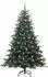 vidaXL Künstlicher Weihnachtsbaum mit Ständer, 300 LEDs, grün, 180cm (3395557)
