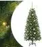 vidaXL Künstlicher Weihnachtsbaum 150 LEDs, grün, 150cm, PE/PVC (3397339)
