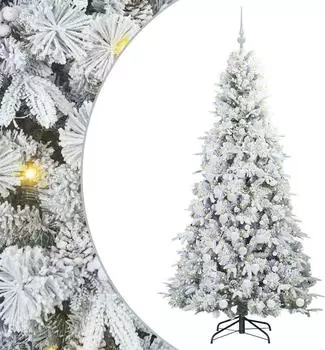 vidaXL K&uuml;nstlicher Weihnachtsbaum klappbar, wei&szlig;, 180cm, PE/PVC (3397487)