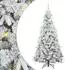 vidaXL Künstlicher Weihnachtsbaum klappbar, weiß, 180cm, PE/PVC (3397487)