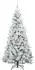 vidaXL Künstlicher Weihnachtsbaum klappbar, weiß, 180cm, PE/PVC (3397487)