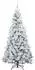 vidaXL Künstlicher Weihnachtsbaum klappbar, weiß, 180cm, PE/PVC (3397487)