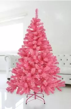 Spetebo K&uuml;nstlicher Weihnachtsbaum mit St&auml;nder, rosa, 90cm (2405)