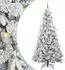 vidaXL Künstlicher klappbarer Weihnachtsbaum weiß 240cm PE/PVC (3397516)