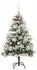 vidaXL Künstlicher Weihnachtsbaum grün/weiß, 150cm (3395175)