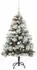 vidaXL Künstlicher Weihnachtsbaum grün/weiß, 150cm (3395175)