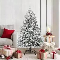 vidaXL K&uuml;nstlicher Weihnachtsbaum 150 cm 150 LEDs Warmes Wei&szlig;