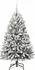 vidaXL Künstlicher Weihnachtsbaum grün/weiß 150cm PVC und Metall (3395742)