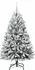 vidaXL Künstlicher Weihnachtsbaum grün/weiß 150cm PVC und Metall (3395742)