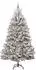 vidaXL Künstlicher Weihnachtsbaum grün/weiß 240cm PVC und Metall (3395772)