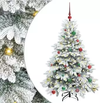 vidaXL Künstlicher Weihnachtsbaum 150 LEDs, 150cm, PE/PVC (3397609)