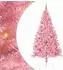 vidaXL Künstlicher vorbeleuchteter Weihnachtsbaum rosa 240cm PVC (3397108)
