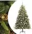 vidaXL Künstlicher Klapp-Weihnachtsbaum mit Tannenzapfen, grün, 180cm