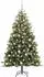 vidaXL Künstlicher Klapp-Weihnachtsbaum mit Tannenzapfen, grün, 180cm