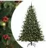 vidaXL Künstlicher Weihnachtsbaum mit Ständer, 300 LEDs, grün, 240cm (3395569)