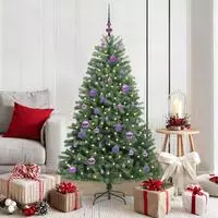 vidaXL K&uuml;nstlicher klappbarer Weihnachtsbaum Gr&uuml;n 150 cm