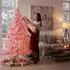 Gravidus Künstlicher Weihnachtsbaum 180cm, pink, Metallständer, 600 Zweige