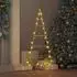 vidaXL Metall-Weihnachtsbaum, pulverbeschichteter Stahl, gold, 90cm (42019152)