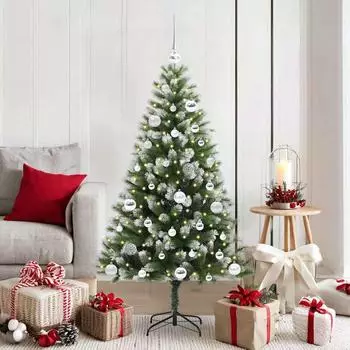 vidaXL K&uuml;nstlicher Klapp-Weihnachtsbaum mit Schnee&uuml;berzug 150cm (3395438)