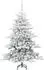 vidaXL Künstlicher klappbarer Weihnachtsbaum weiß, 150cm, PVC (3397710)