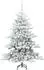 vidaXL Künstlicher klappbarer Weihnachtsbaum weiß, 150cm, PVC (3397710)