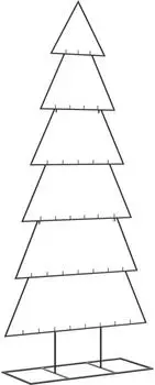 vidaXL Weihnachtsbaum, Metall, schwarz, 180cm