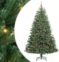 vidaXL K&uuml;nstlicher klappbarer Weihnachtsbaum Gr&uuml;n 240 cm
