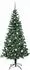 vidaXL Künstlicher vorbeleuchteter Weihnachtsbaum grün 210cm