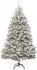 vidaXL Künstlicher Weihnachtsbaum grün/weiß, 300cm, PVC und Metall (3395786)