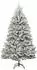 vidaXL Künstlicher Weihnachtsbaum grün/weiß, 300cm, PVC und Metall (3395786)