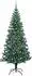 vidaXL Künstlicher Weihnachtsbaum vorbelichtet, grün, 210cm (3396782)
