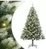 vidaXL Künstlicher Klapp-Weihnachtsbaum mit Schneeüberzug 180cm (3395444)