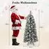Costway Künstlicher Weihnachtsbaum 150cm, beflockt, 130 warmweiße LEDs (OY46960PQ-7)