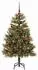 vidaXL Klappbarer Weihnachtsbaum mit Tannenzapfen 120cm, grün (3395071)