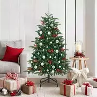 vidaXL K&uuml;nstlicher Weihnachtsbaum mit 150 LEDs mit St&auml;nder Gr&uuml;n 150 cm
