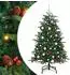vidaXL Künstlicher Weihnachtsbaum mit Ständer, 150 LEDs, grün, 150cm (3395544)