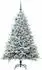 vidaXL Künstlicher Weihnachtsbaum vorbelichtet mit Kugelset, grün (3395404)