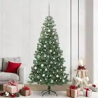 vidaXL Weihnachtsbaum Gr&uuml;n 240 cm PVC
