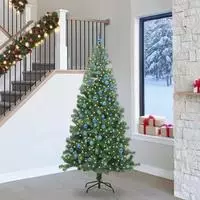vidaXL Weihnachtsbaum Gr&uuml;n 240 cm PVC