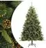 vidaXL Künstlicher Weihnachtsbaum klappbar mit Zapfen 180cm