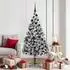 vidaXL Künstlicher Weihnachtsbaum mit Ständer, 300 LEDs, weiß, 180cm (3396963)