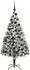 vidaXL Künstlicher Weihnachtsbaum mit Ständer, 300 LEDs, weiß, 180cm (3396963)